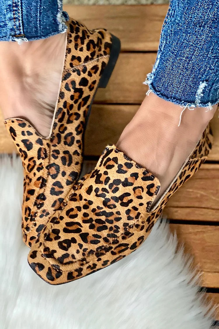 Lenira | Leopard Print Loafers