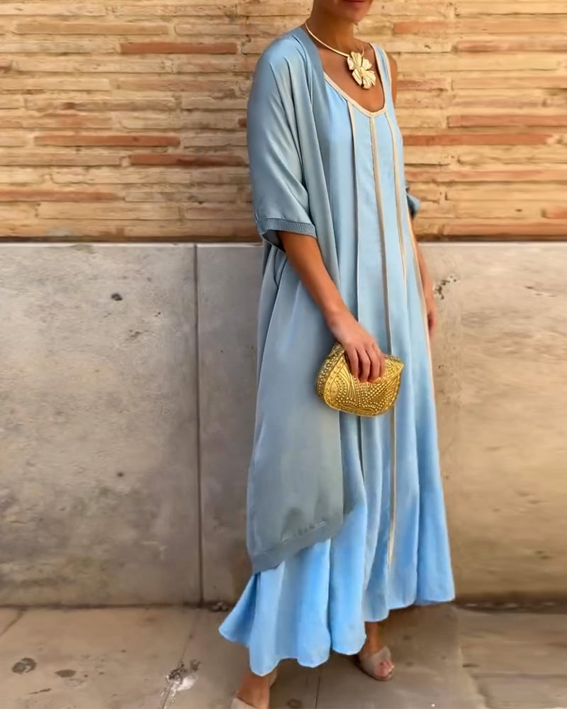 Thamira | Printed Two-Piece Maxi Dress