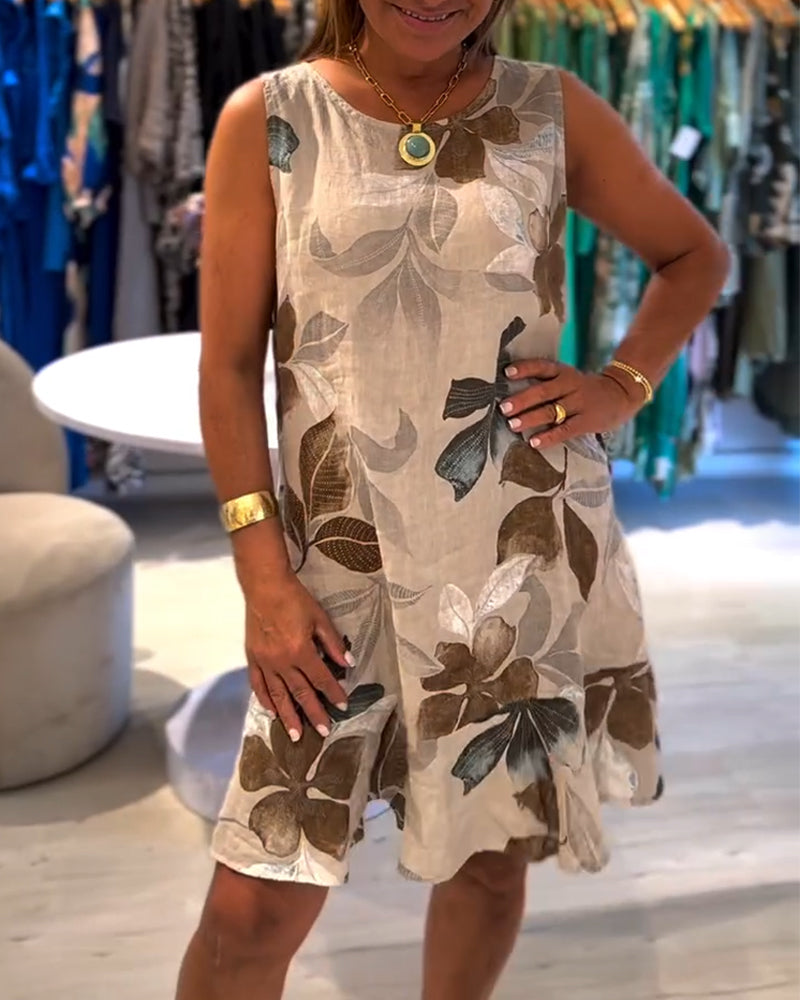 Mireya | Sleeveless Printed Dress