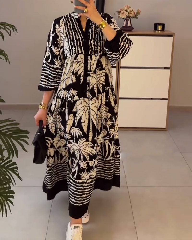 Liora | Black Flow Dress