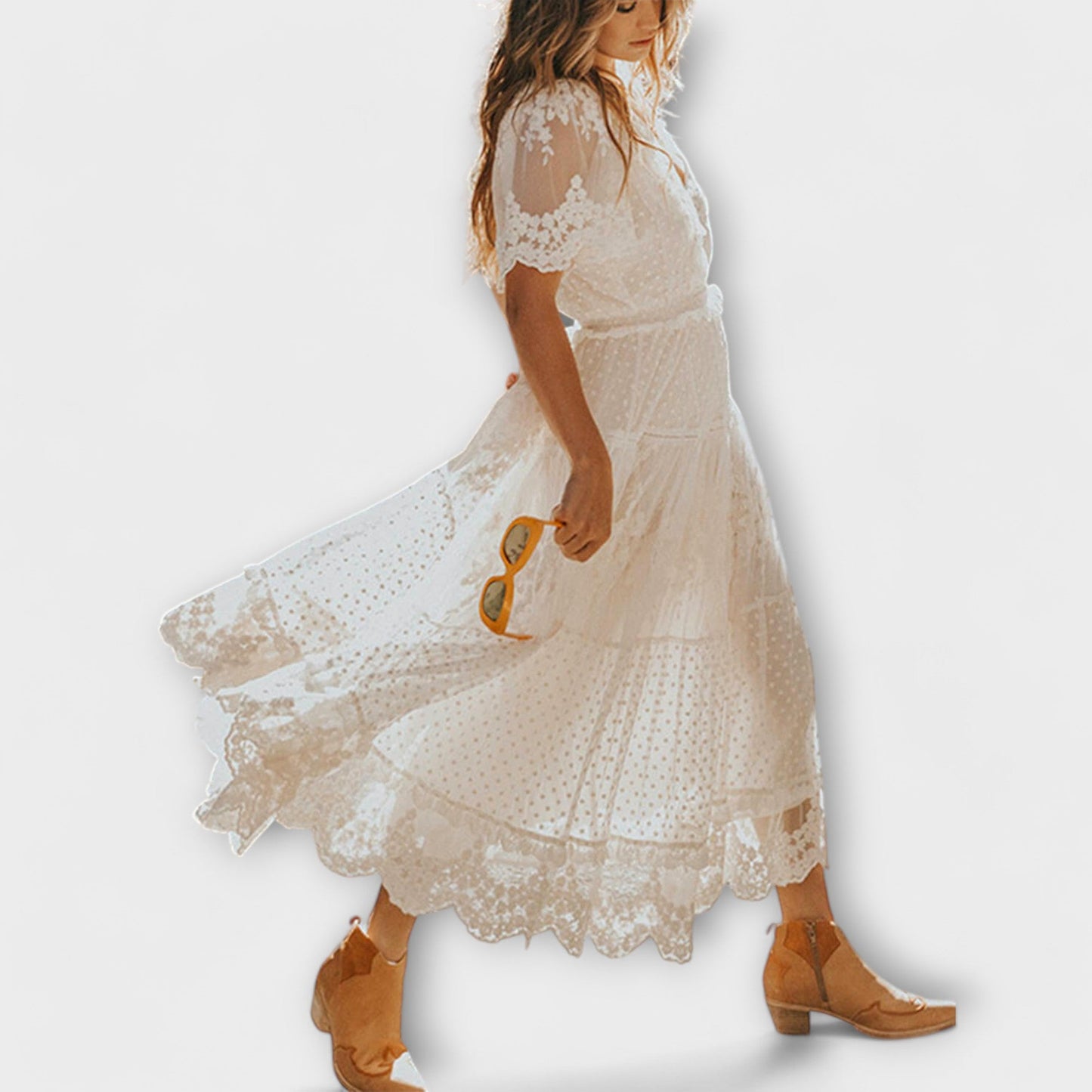 Liora | V-Neck Midi Dress