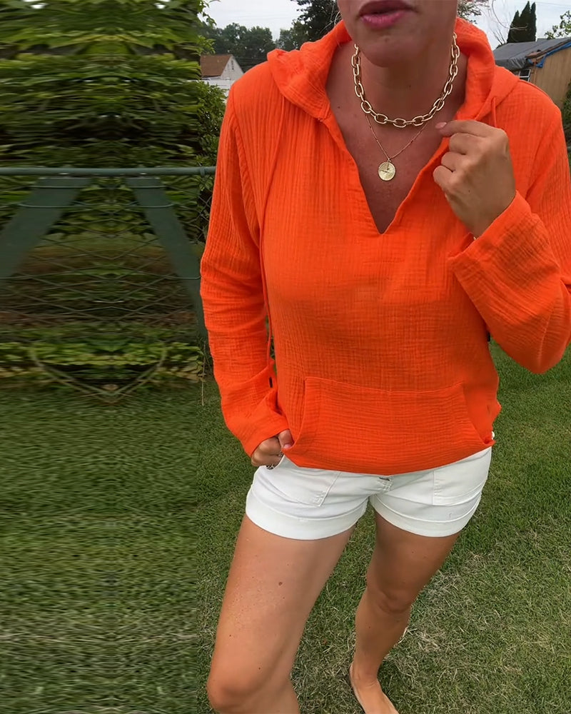 Nerina | Solid Pocket Blouse