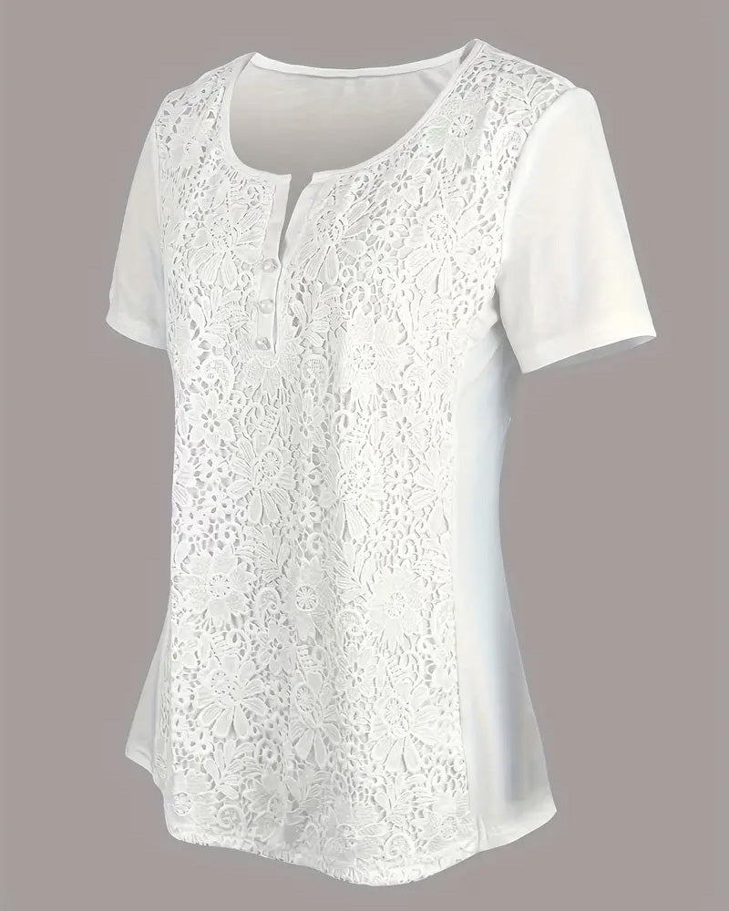 Evelyn Lace Blouse | Soft, Elegant & Effortlessly Chic