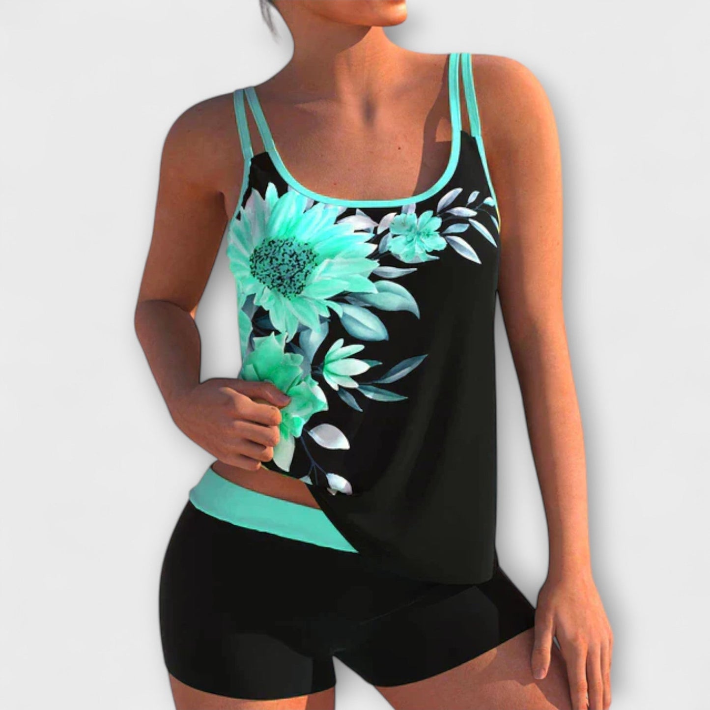 Kailea | Tankini with Double-Layer Straps