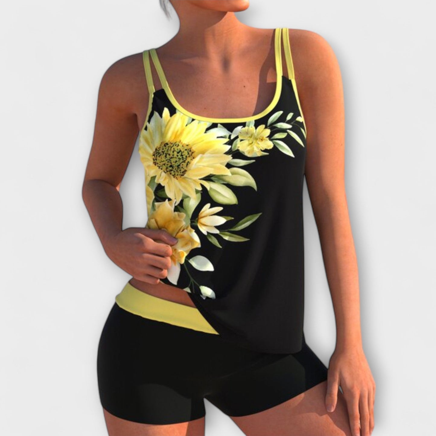 Kailea | Tankini with Double-Layer Straps