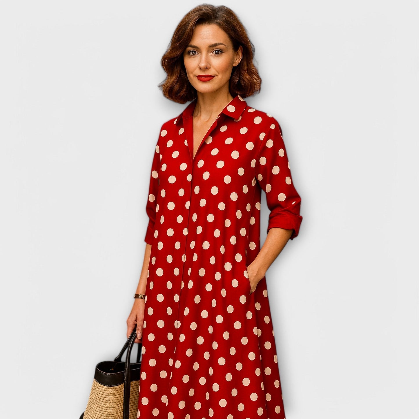 Liora | Collared Shirt Dress