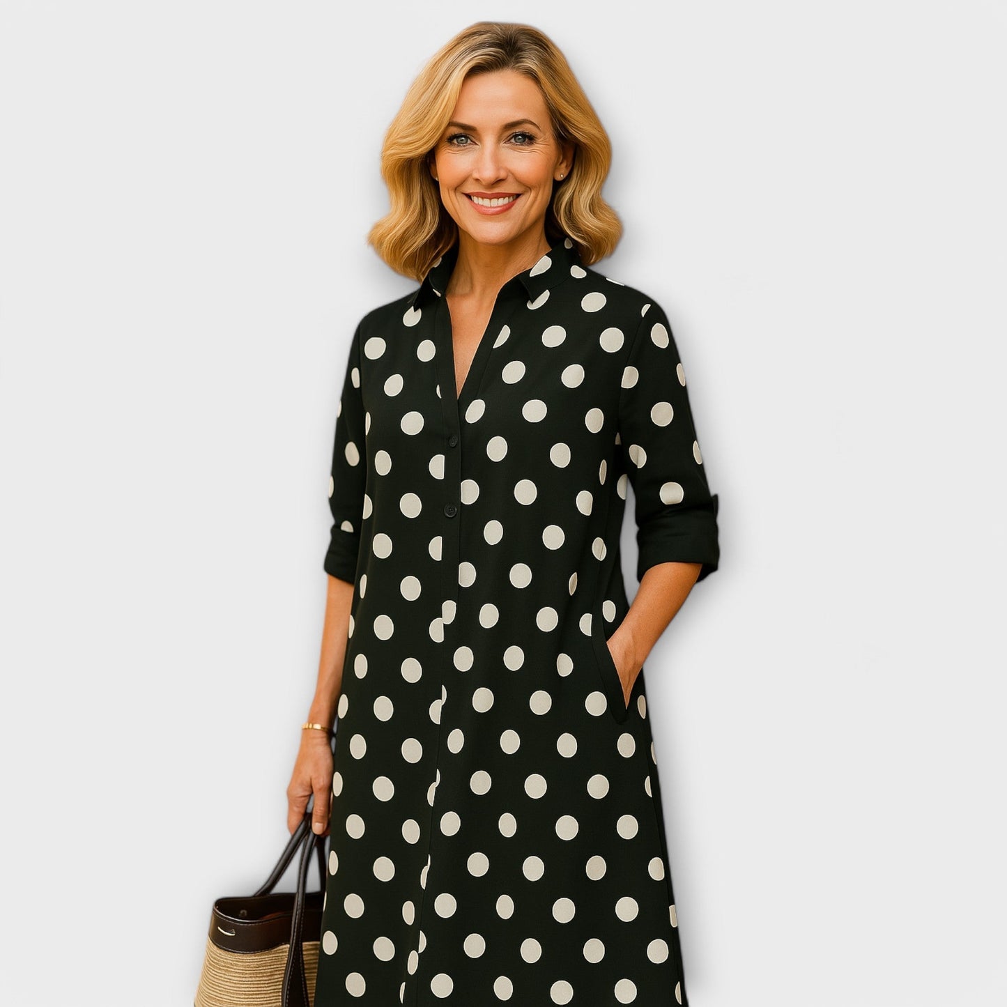 Liora | Collared Shirt Dress