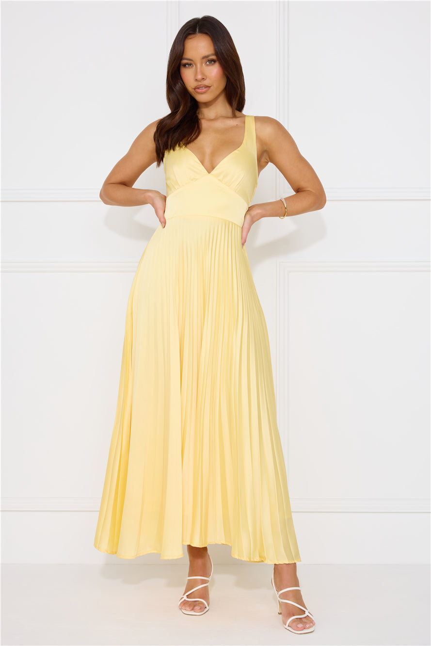 Cirelle | Elegant Citron Maxi Dress
