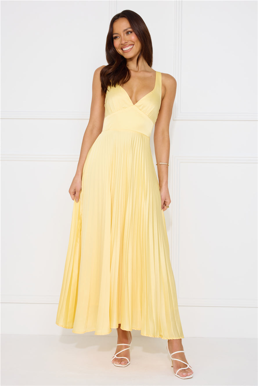 Cirelle | Elegant Citron Maxi Dress