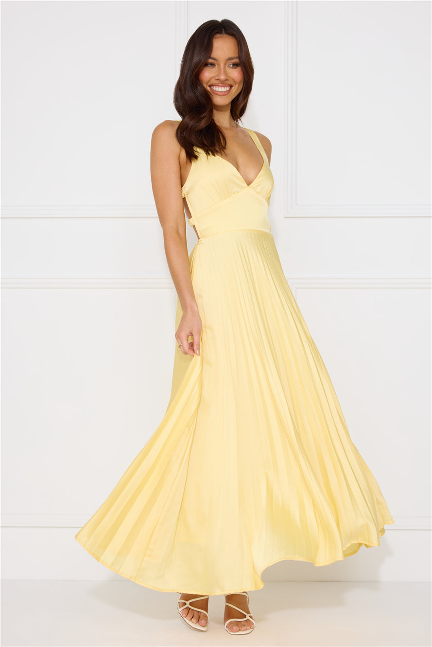 Cirelle | Elegant Citron Maxi Dress