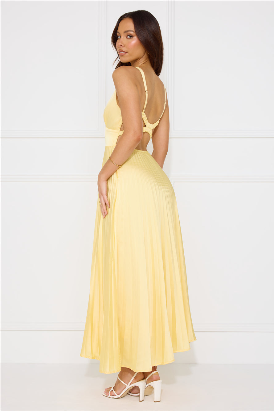 Cirelle | Elegant Citron Maxi Dress