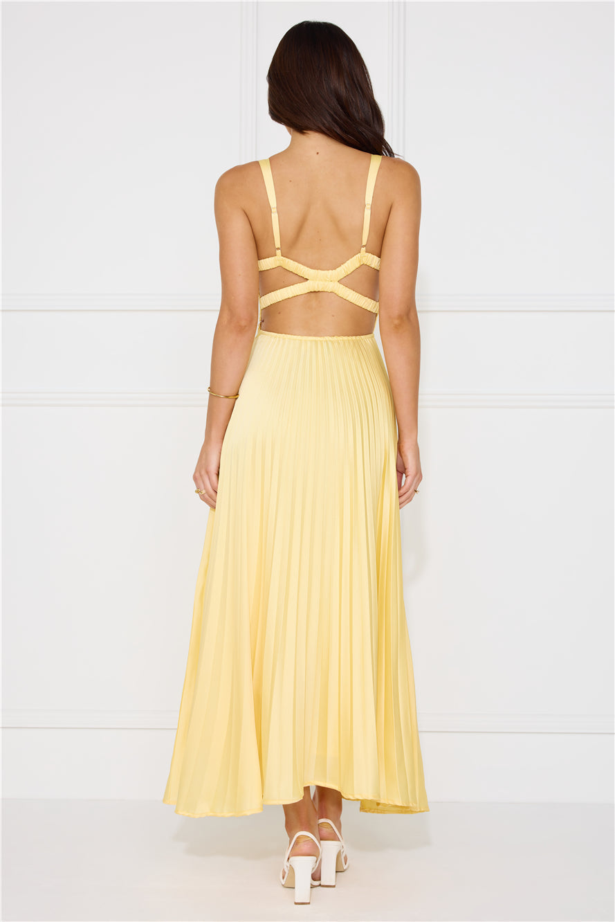 Cirelle | Elegant Citron Maxi Dress