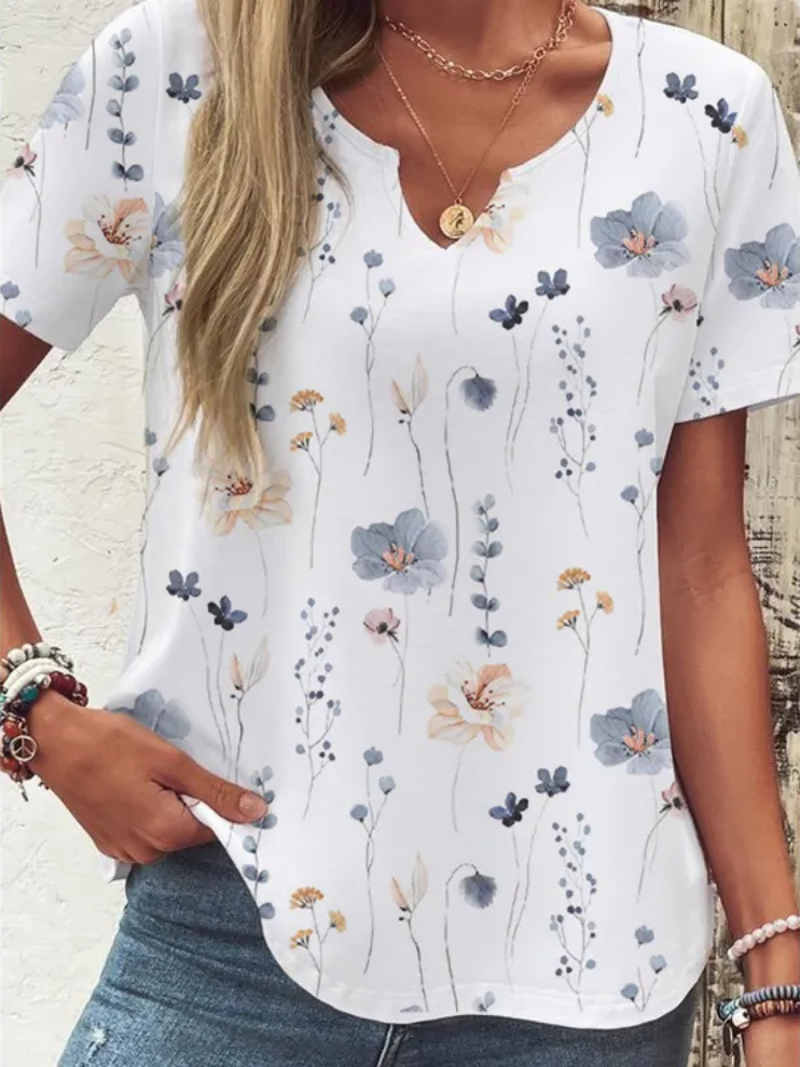 Liora | Elegant Floral Button Blouse
