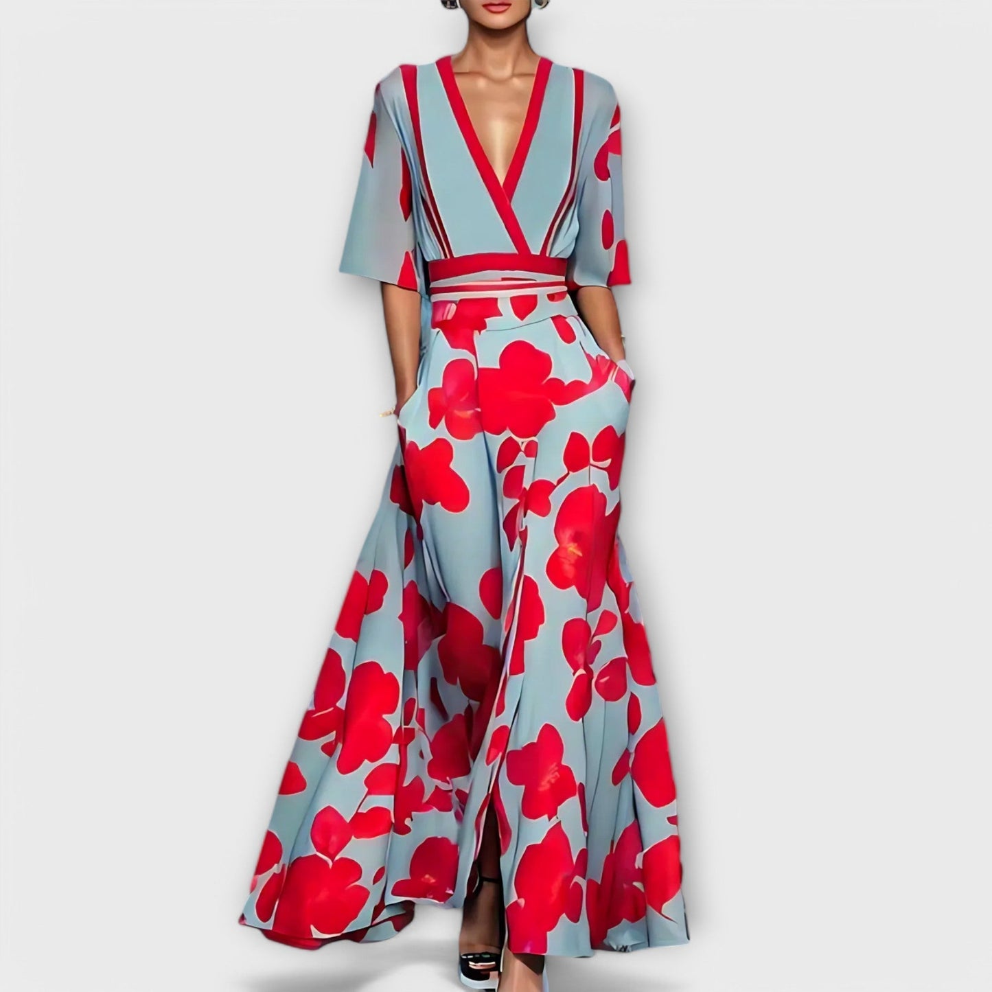 Liora | Elegant Flowered Dress