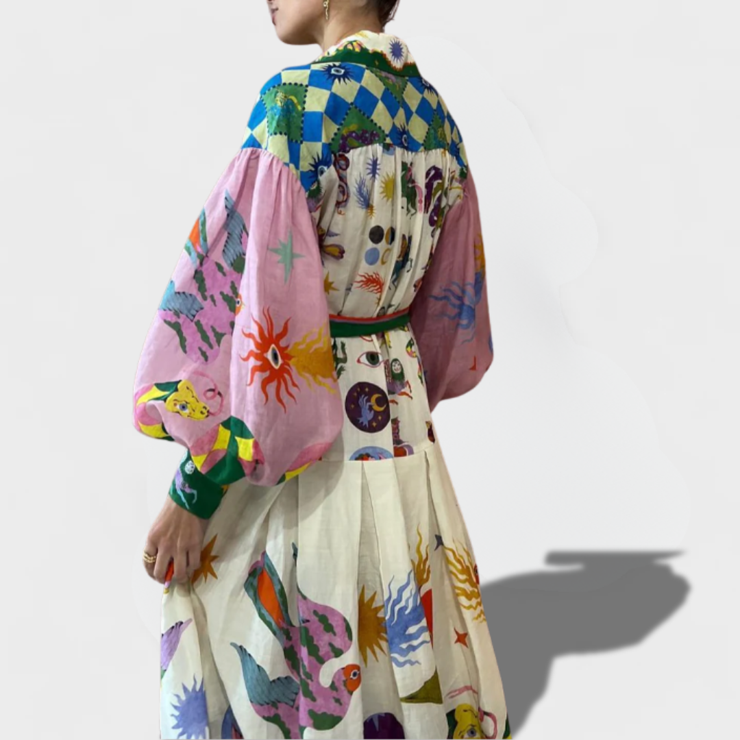 Lioren | Patterned Long Dress