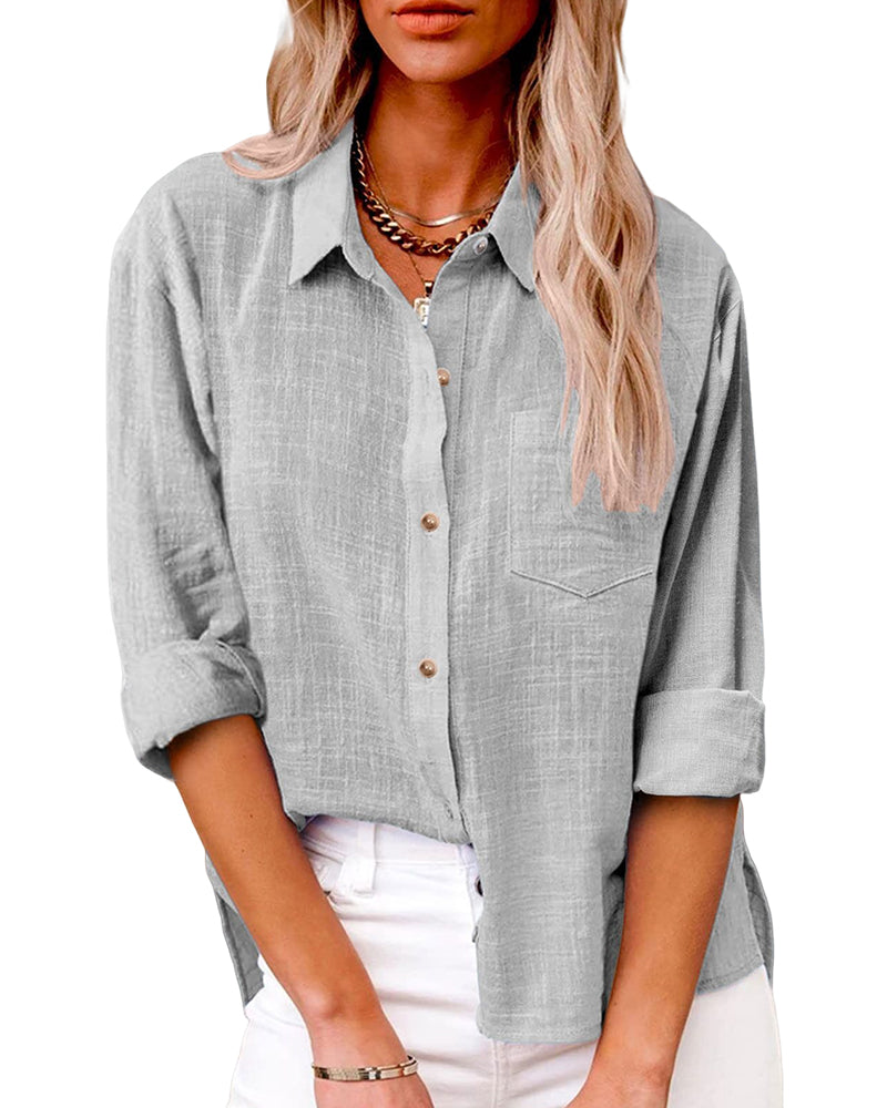 Lunessa | Long-Sleeve Button Shirt