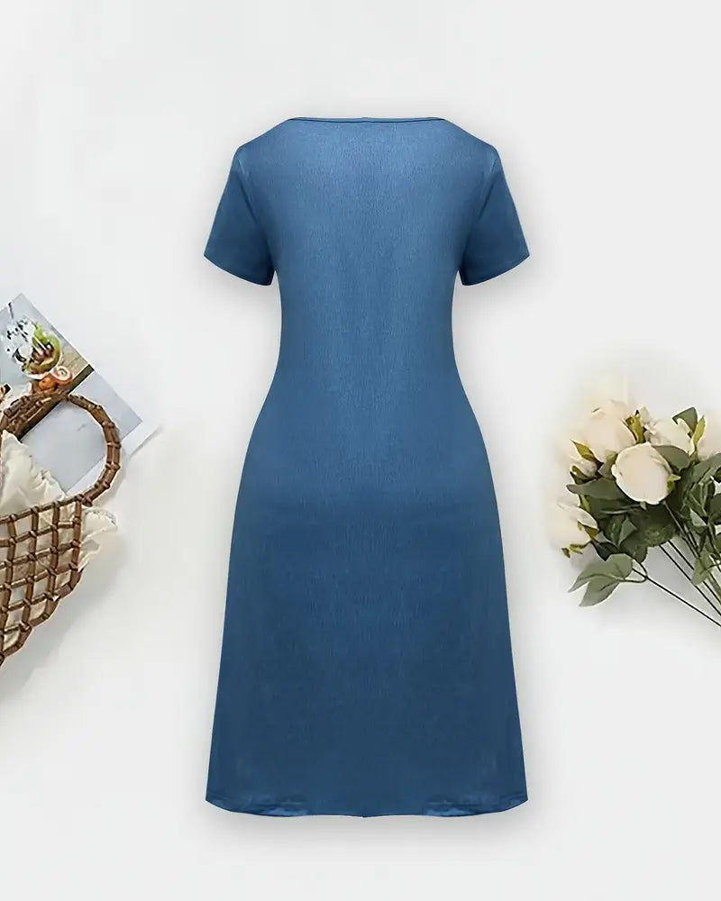 Lunessa | Soft Blue Comfort Dress