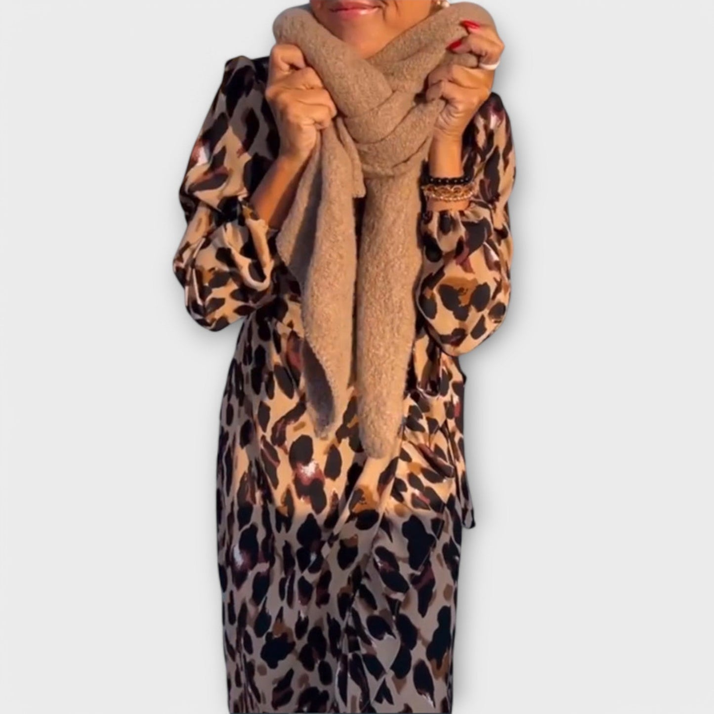 Valira | Casual Leopard V-Neck Blouse