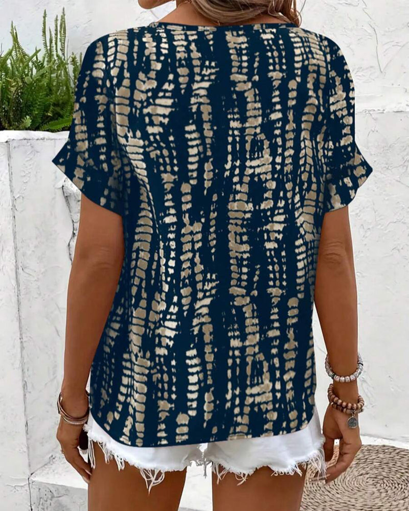 Zireya | Retro Print T-Shirt