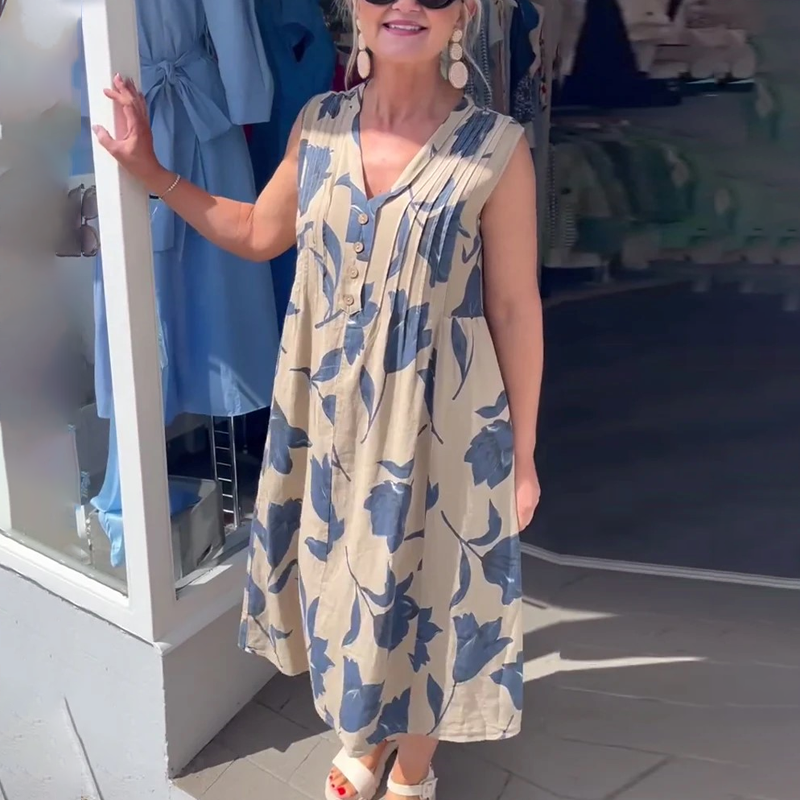 Kalina | Printed Summer Maxi Dress
