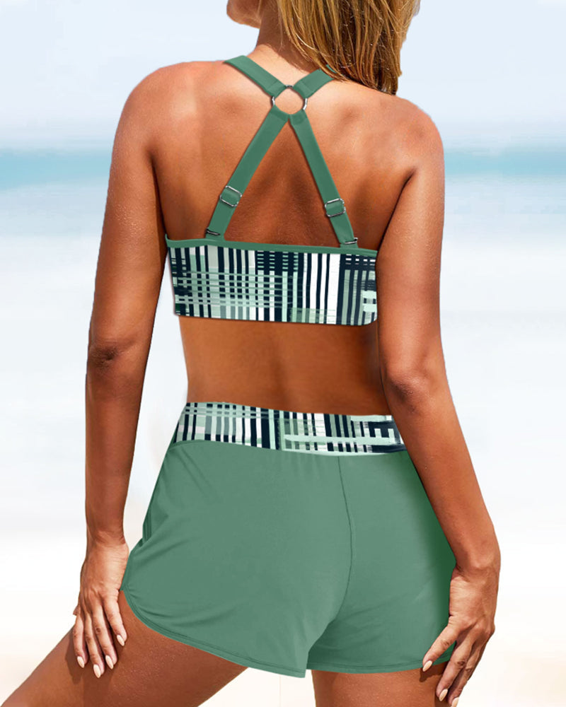 Rhea | High-Waist Ribbed Bikini Set