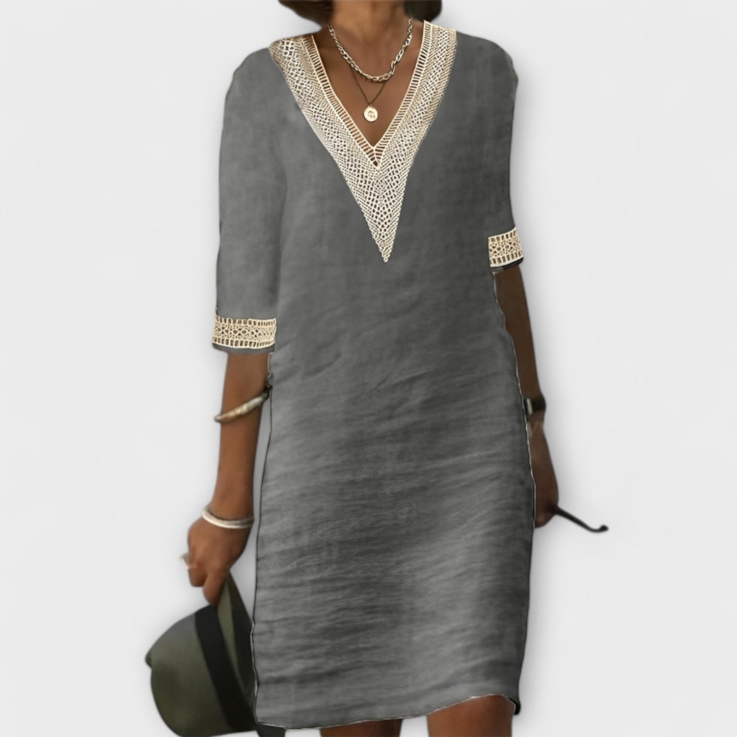 Iselda | Elegant Linen Dress