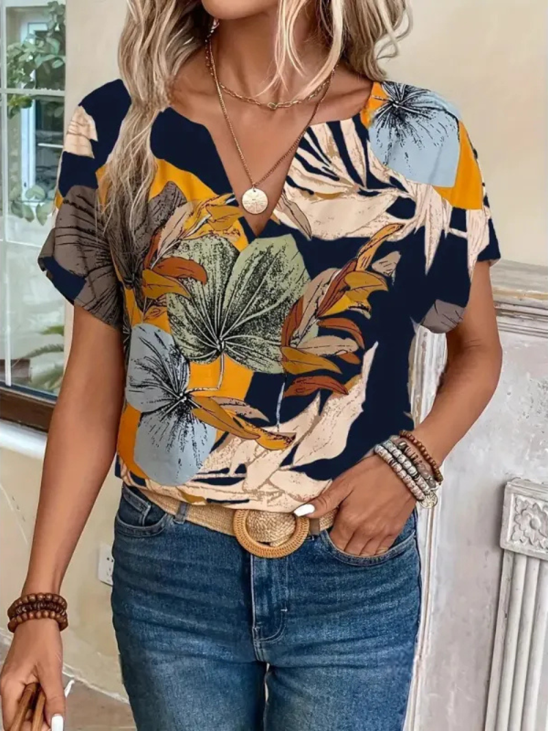 Liora | Elegant Floral Button Blouse