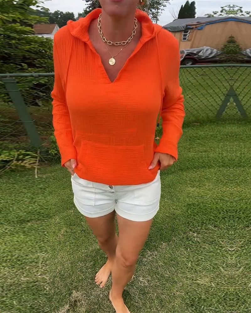 Nerina | Solid Pocket Blouse