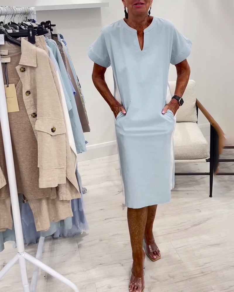 Liora | Contrast Shift Dress