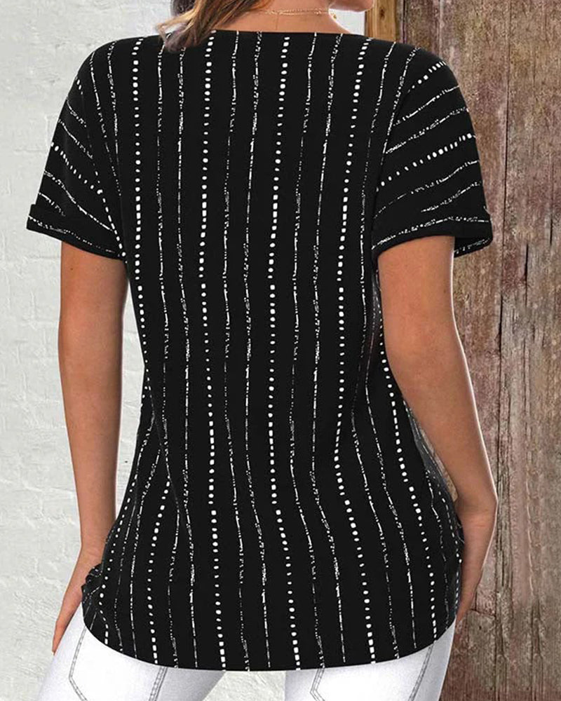 Maya | Printed Round Neck T-Shirt
