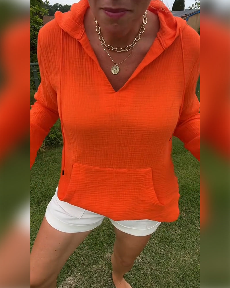 Nerina | Solid Pocket Blouse