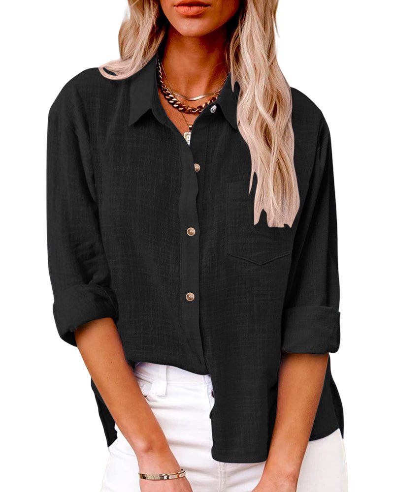 Lunessa | Long-Sleeve Button Shirt