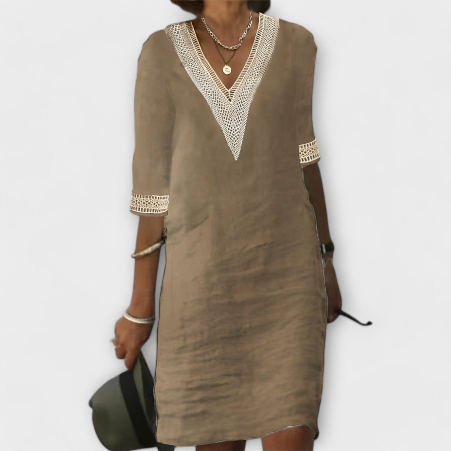 Iselda | Elegant Linen Dress