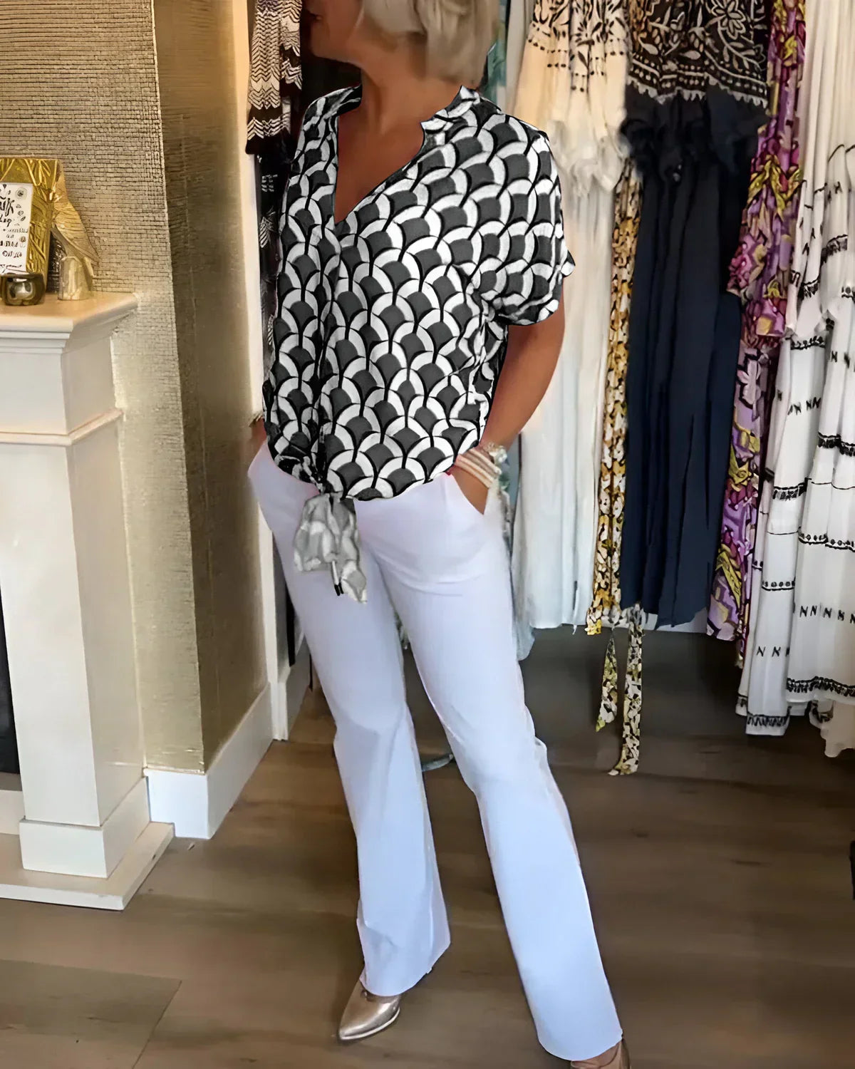 Rivana | Elegant Summer Blouse