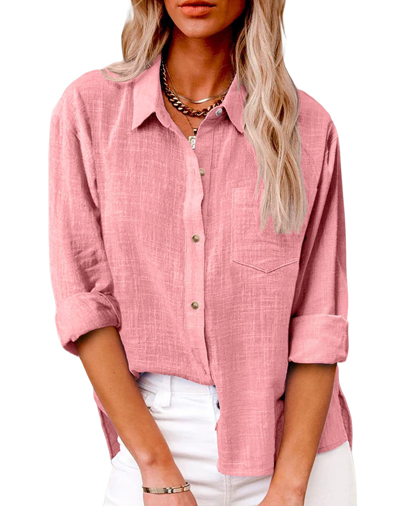 Lunessa | Long-Sleeve Button Shirt