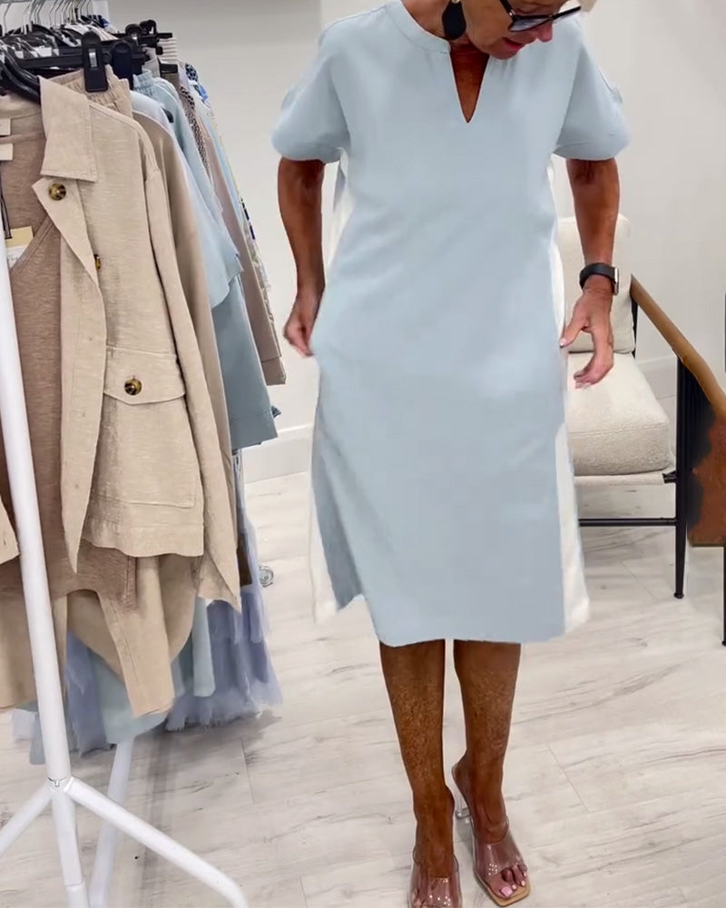 Liora | Contrast Shift Dress
