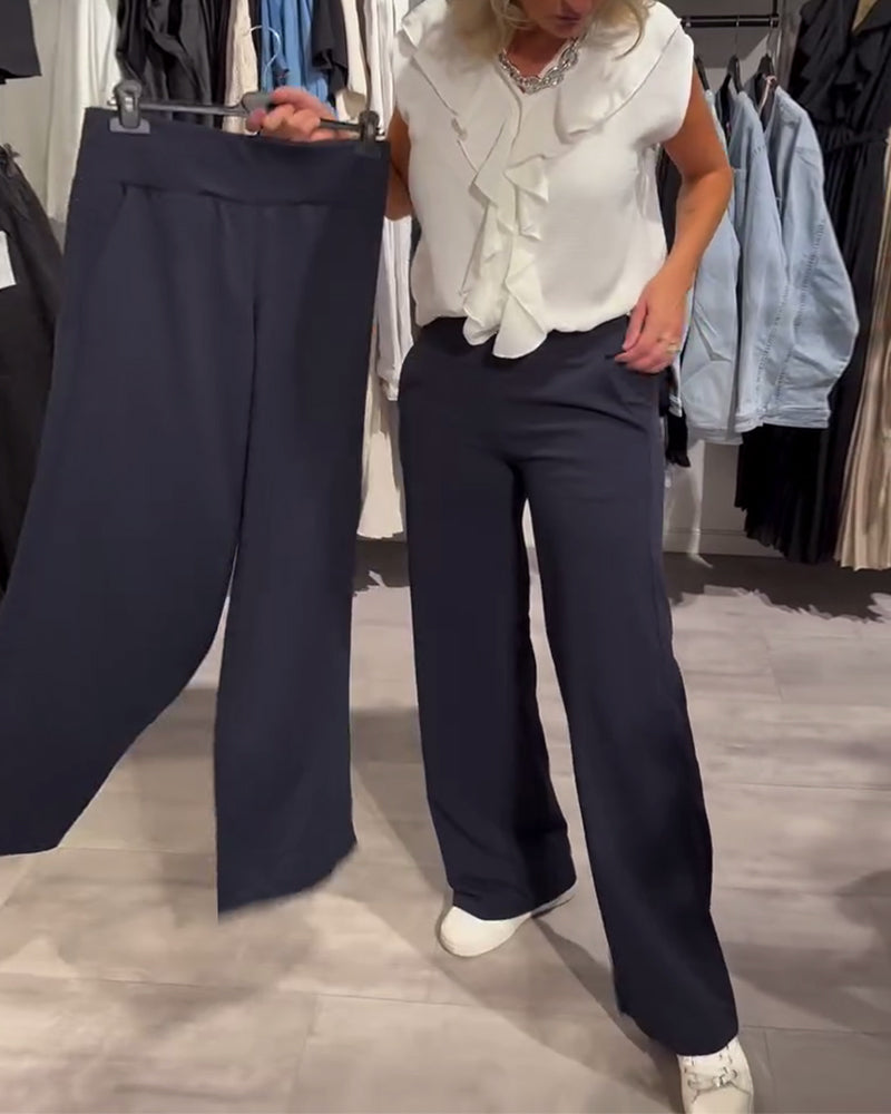 Kaela | Solid Casual Pants