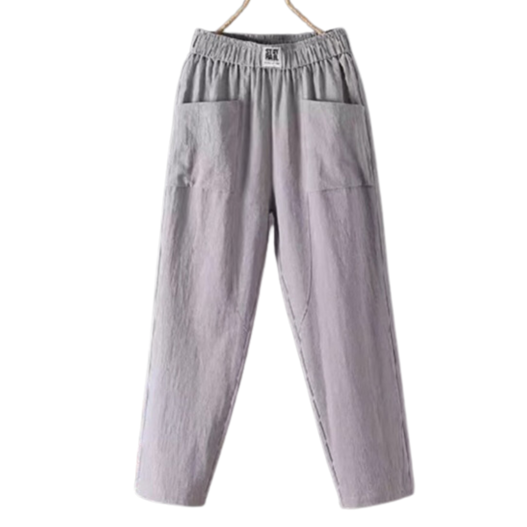 Isara | High-Waist Linen Pants