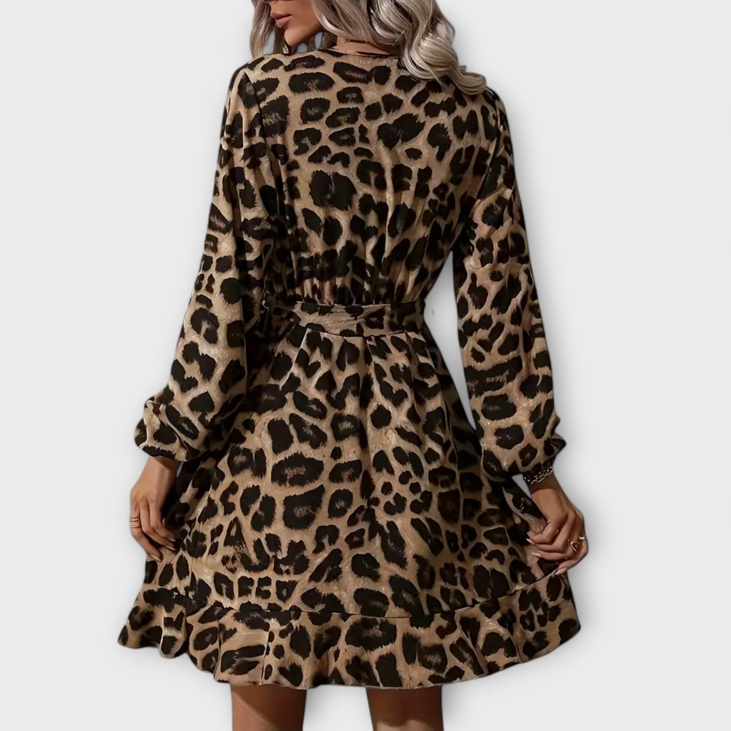 Liorah | V-Neck Belted Dress