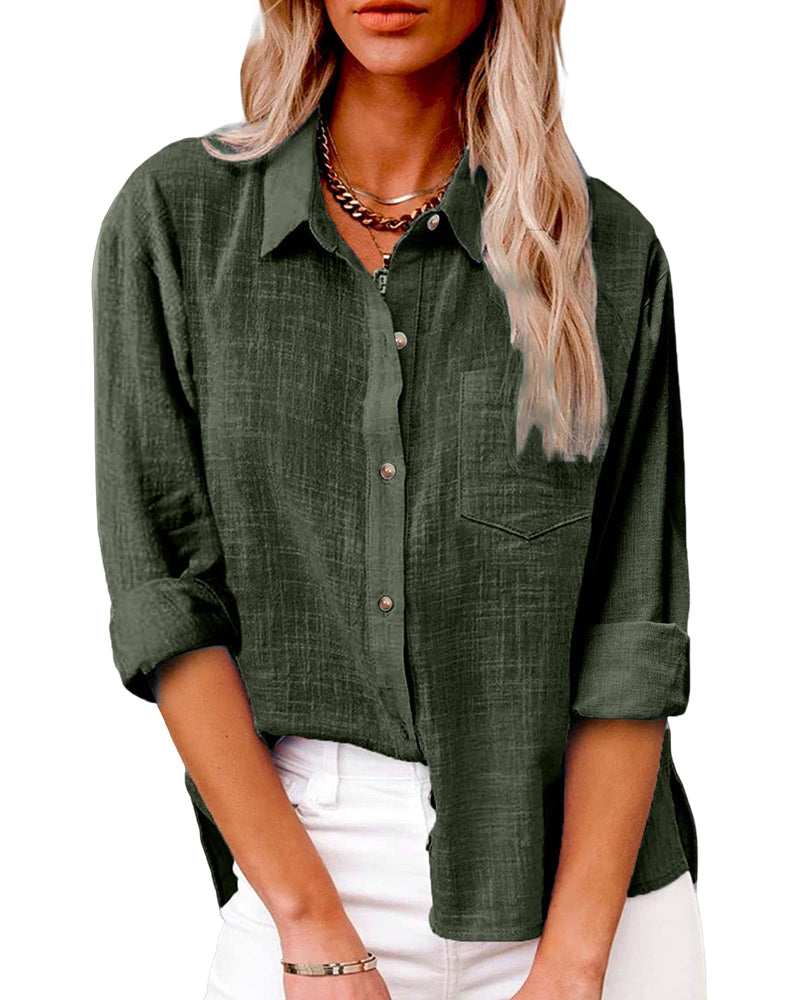 Lunessa | Long-Sleeve Button Shirt
