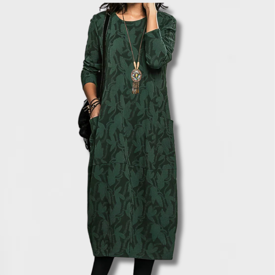 Lioren | Casual Round-Neck Dress