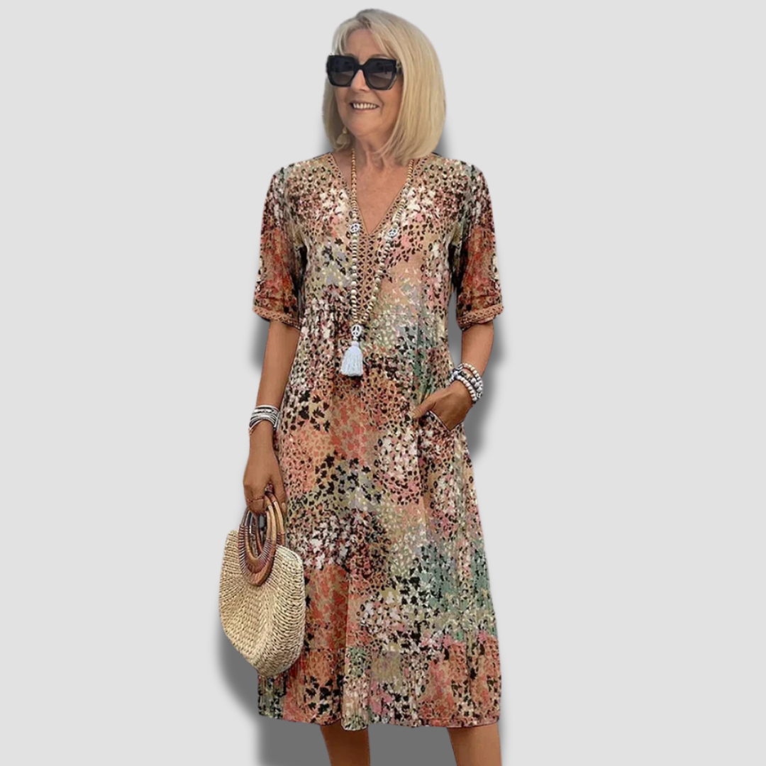 Kalira | Vibrant Midi Dress
