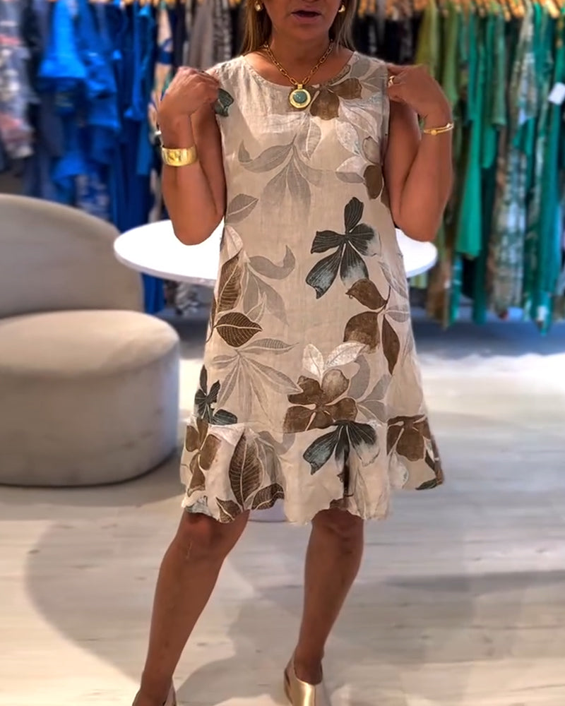 Mireya | Sleeveless Printed Dress