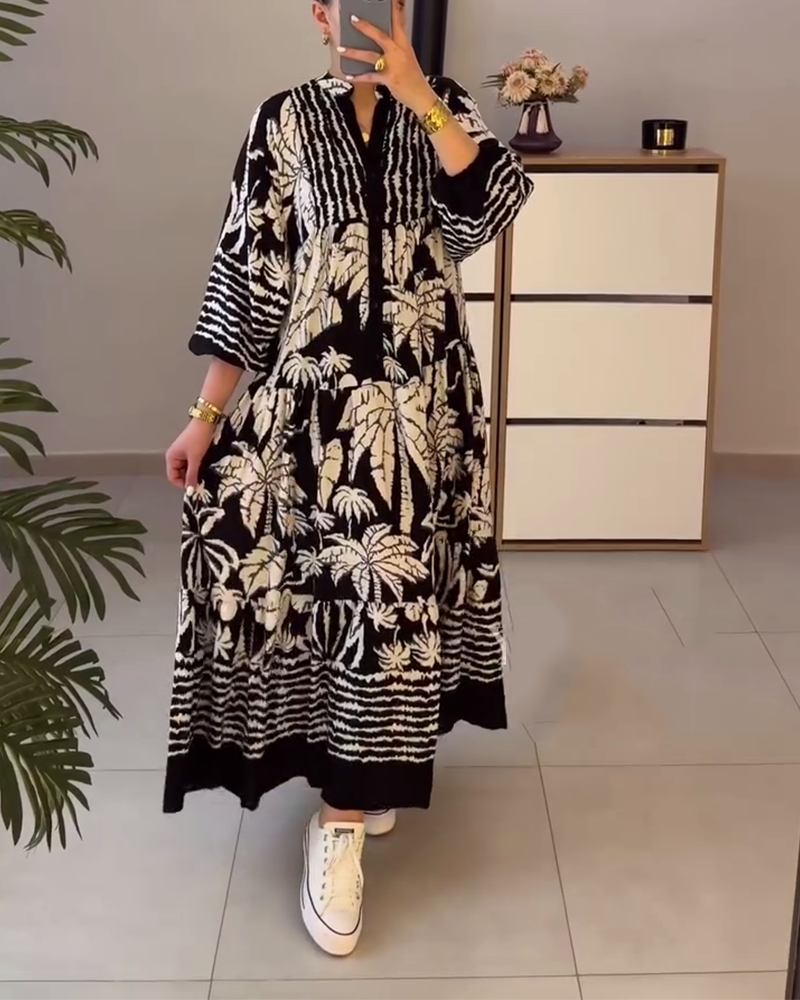 Liora | Black Flow Dress