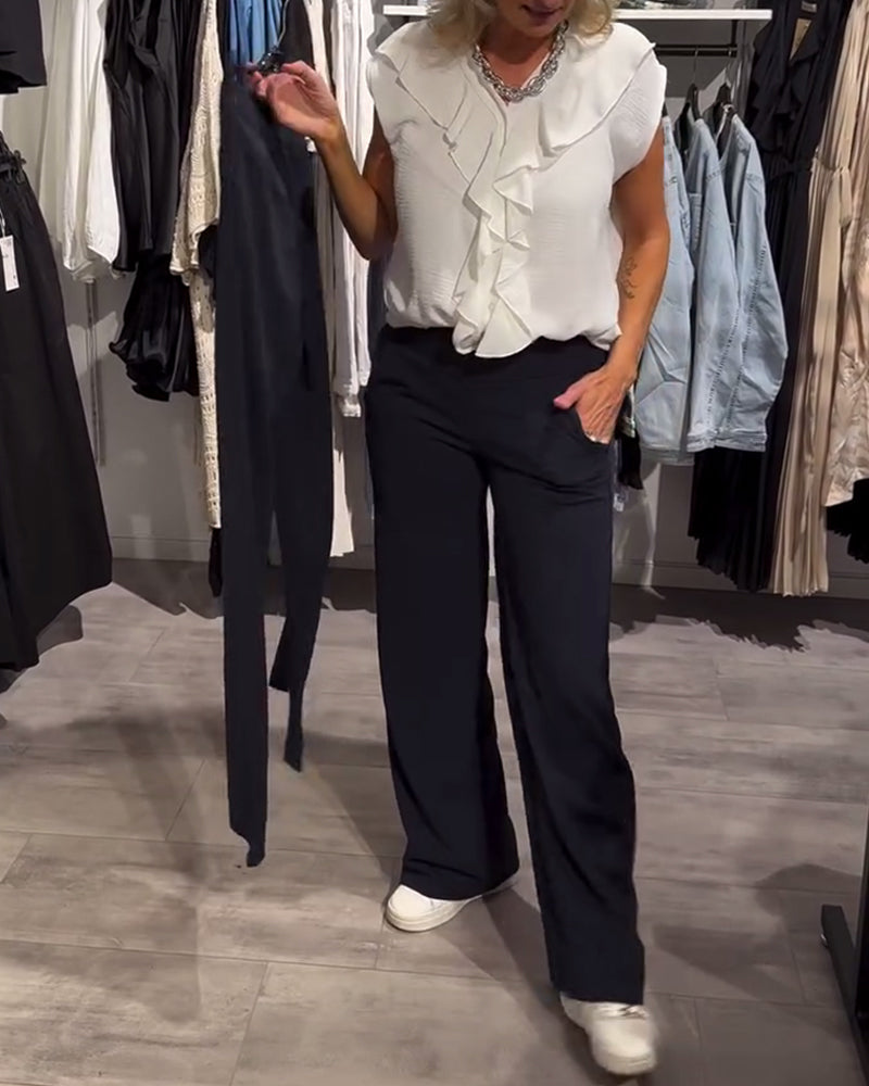 Kaela | Solid Casual Pants