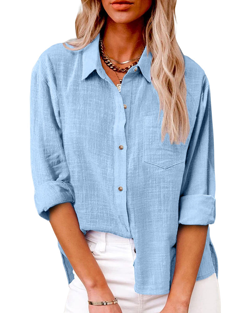Lunessa | Long-Sleeve Button Shirt