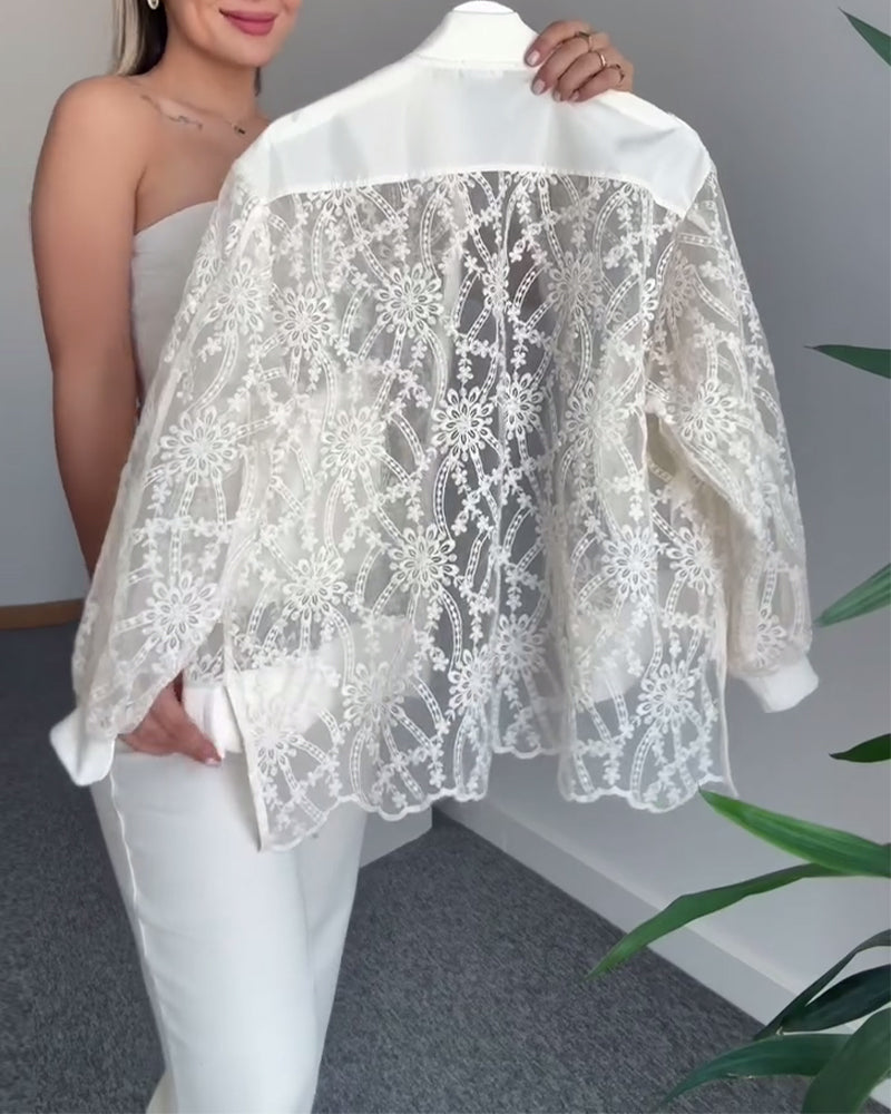 Isabella | Solid Lace Coat
