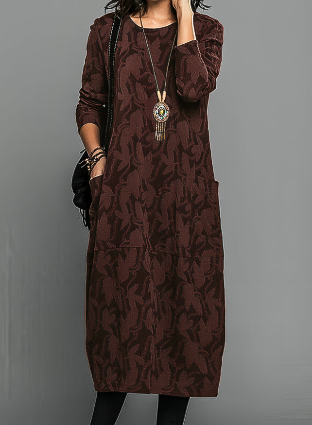 Lioren | Casual Round-Neck Dress
