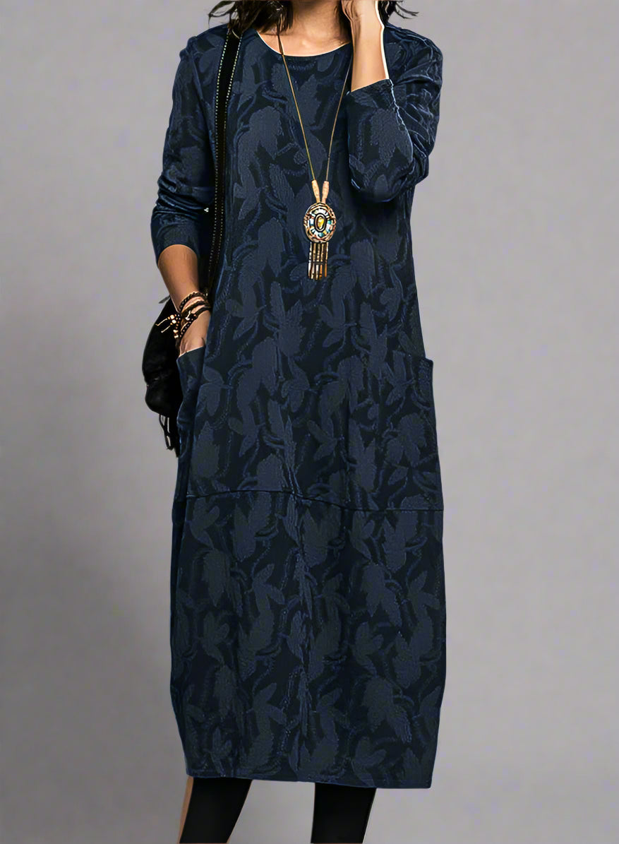 Lioren | Casual Round-Neck Dress