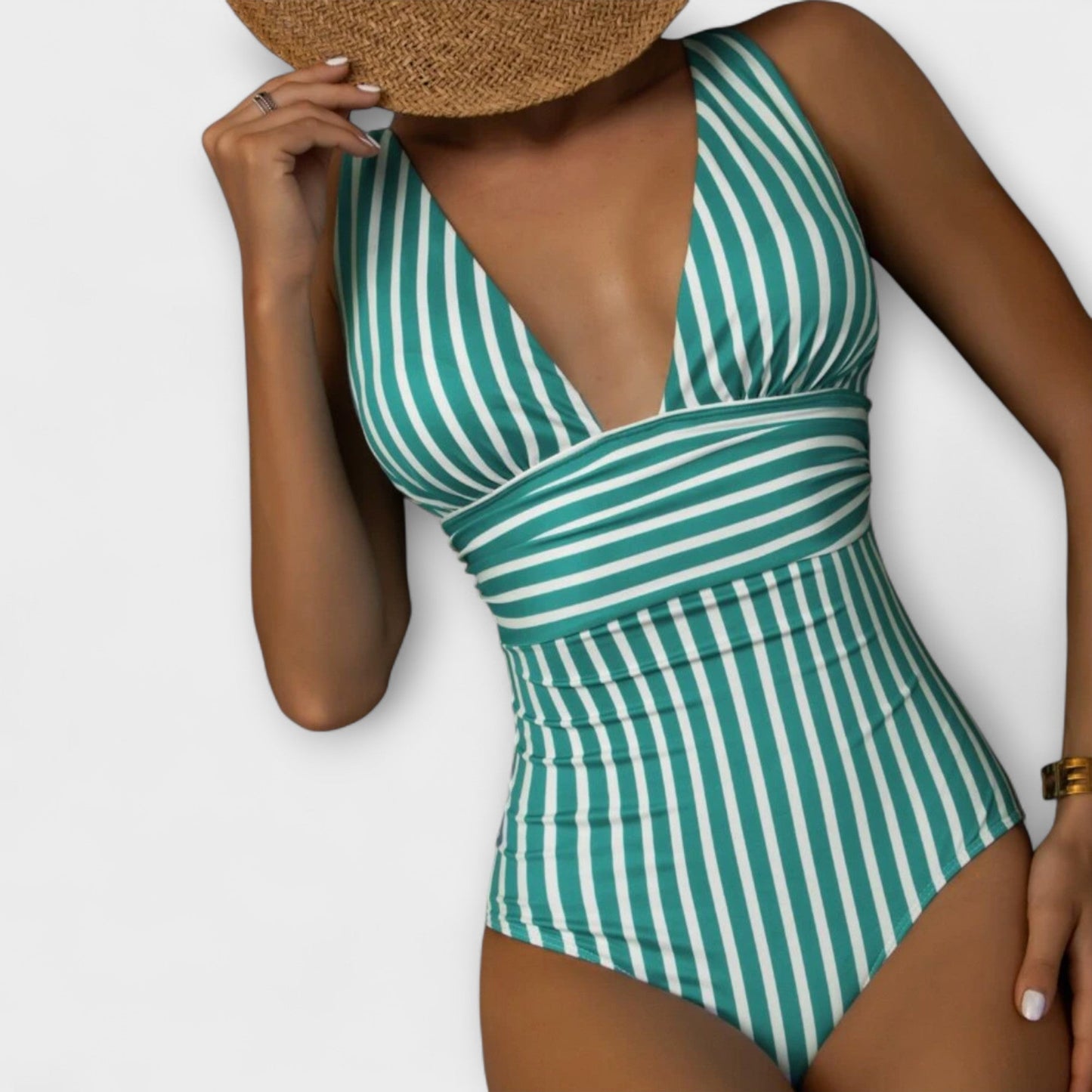 Liora | Summer Striped Swimsuit